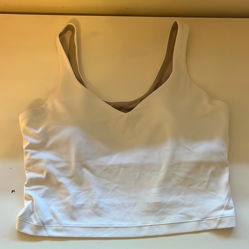 White Lululemon align tank